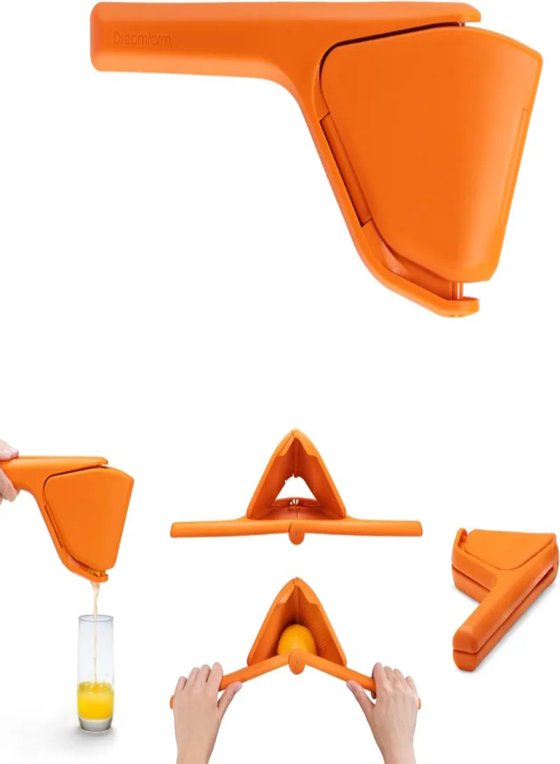  عصّارة الليمون واللايم Dreamfarm Fluicer الأصلية – تصميم قابل للطي وسهل العصر بطول 11 بوصات