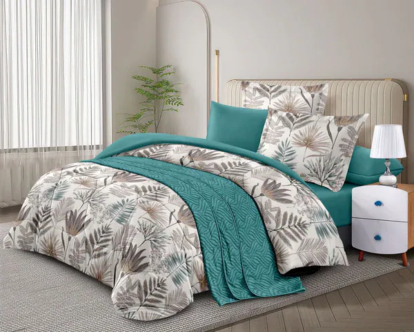 🛏️ Luxury Coverlet Set – 7 / 6 Pieces (Cotton Blend)-12