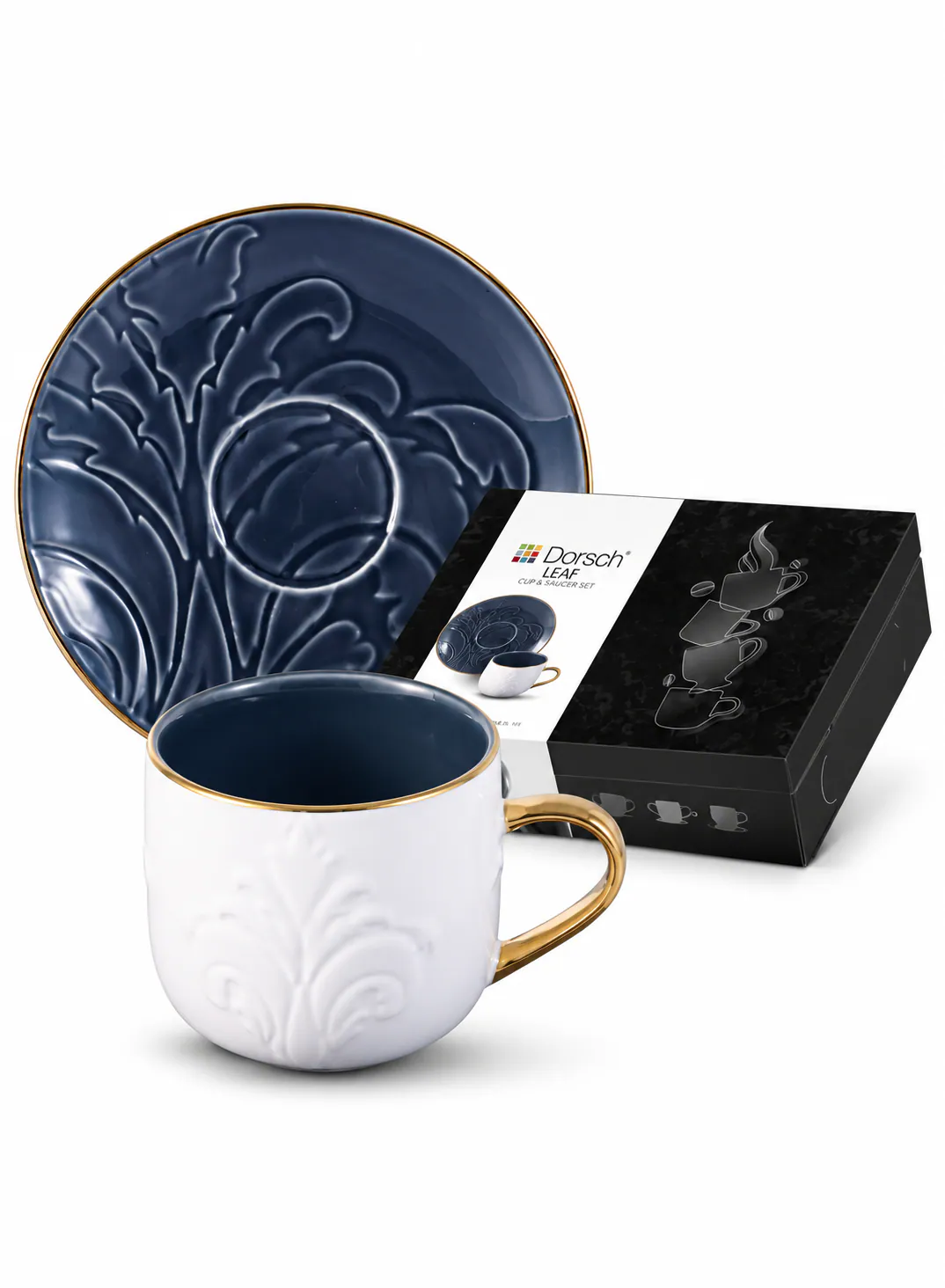 Dorsch Coffee Cups – Leaf Navy (12 pcs)