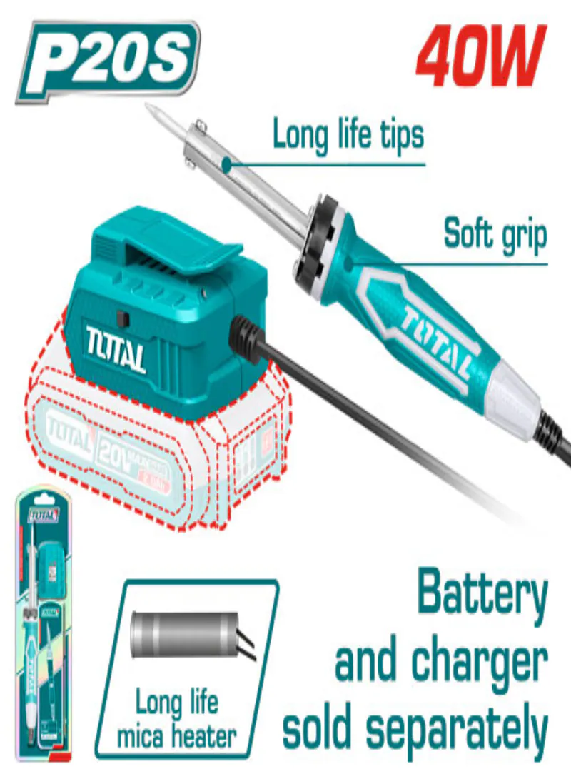Total 20V Cordless Soldering Iron (Tool Only)