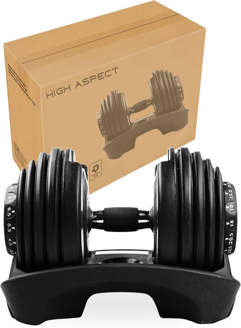 1 Adjustable Dumbbells 2.5kg–24kg – Home Gym Weight Set, Full Dumbbell Set Replacement 6