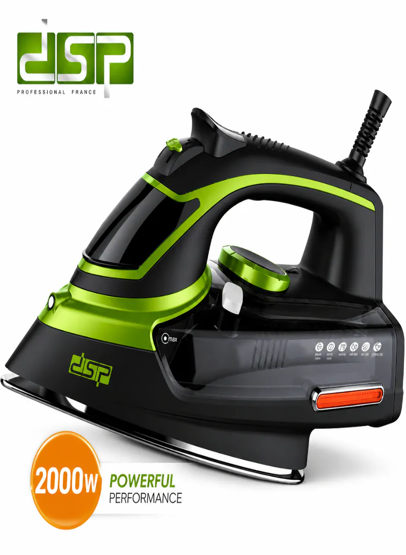 DSP KD1004 Steam Iron 2000W – Adjustable Steam Iron with Steam Burst, Self-Cleaning & Vertical Spray 2