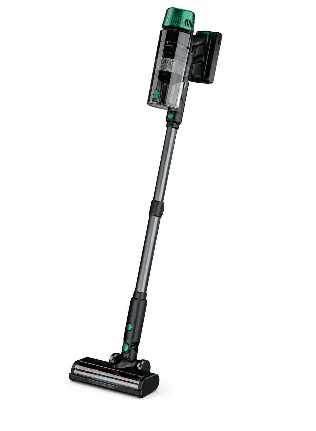 مكنسة Green Lion Force Max لاسلكية بقوة 400 واط وشفط 29,000 باسكال مع شاشة LED وفلتر HEPA – أسود