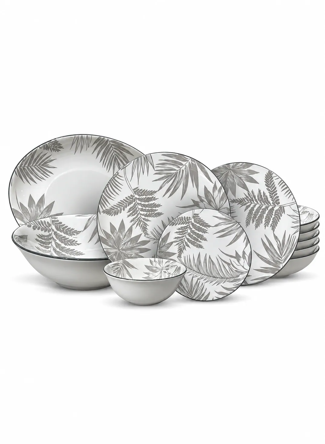 Dorsch Folia 26 Piece Porcelain Dinnerware Set – Service for 6
