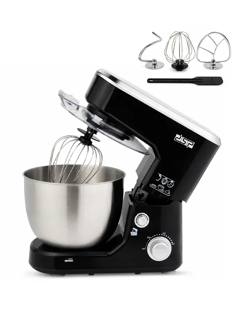 DSP KM3030 Professional 3-in-1 Stand Mixer 1000W – 5L Stainless Steel Bowl Mixer with 10+ Speed Control