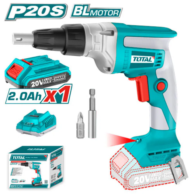 Total 20V Drywall Screwdriver | Fast, Precise & Efficient Fixing