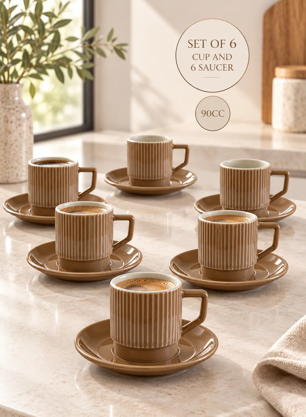 Dorsch Coffee Cups – Château Brown (12 pcs) 2