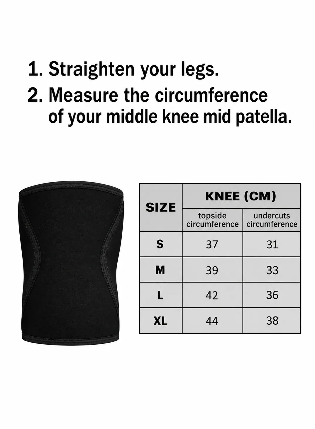 7mm Neoprene Knee Sleeves – S, M, L, XL 4