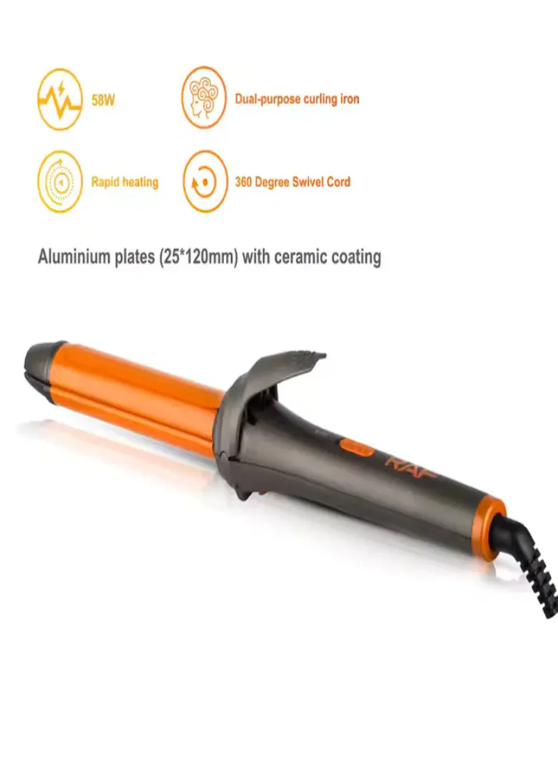 RAF 2-in-1 Hair Straightener & Curler R.414P 4