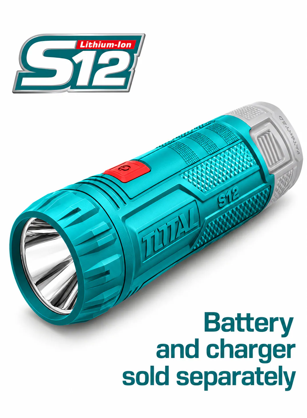 TOTAL 12V Cordless LED Flashlight – 100 Lumens