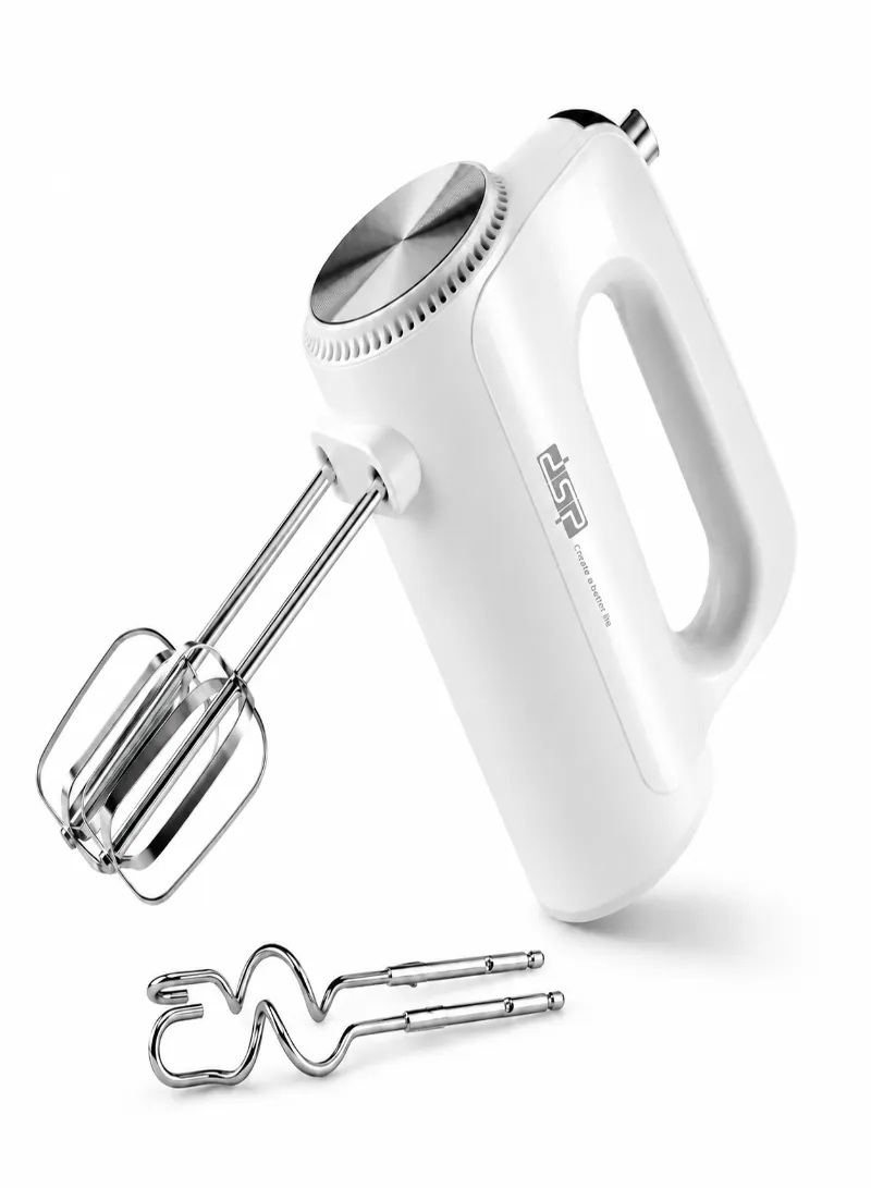 DSP KM2136 Hand Mixer 200W – 5-Speed Electric Mixer with Stainless Steel Beaters & Dough Hooks