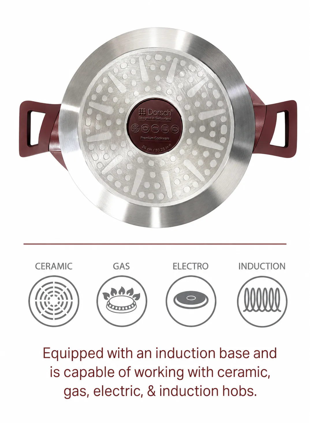 Dorsch Premium Non-Stick Healthy Frying Pot – 28 cm (7.2L) 4