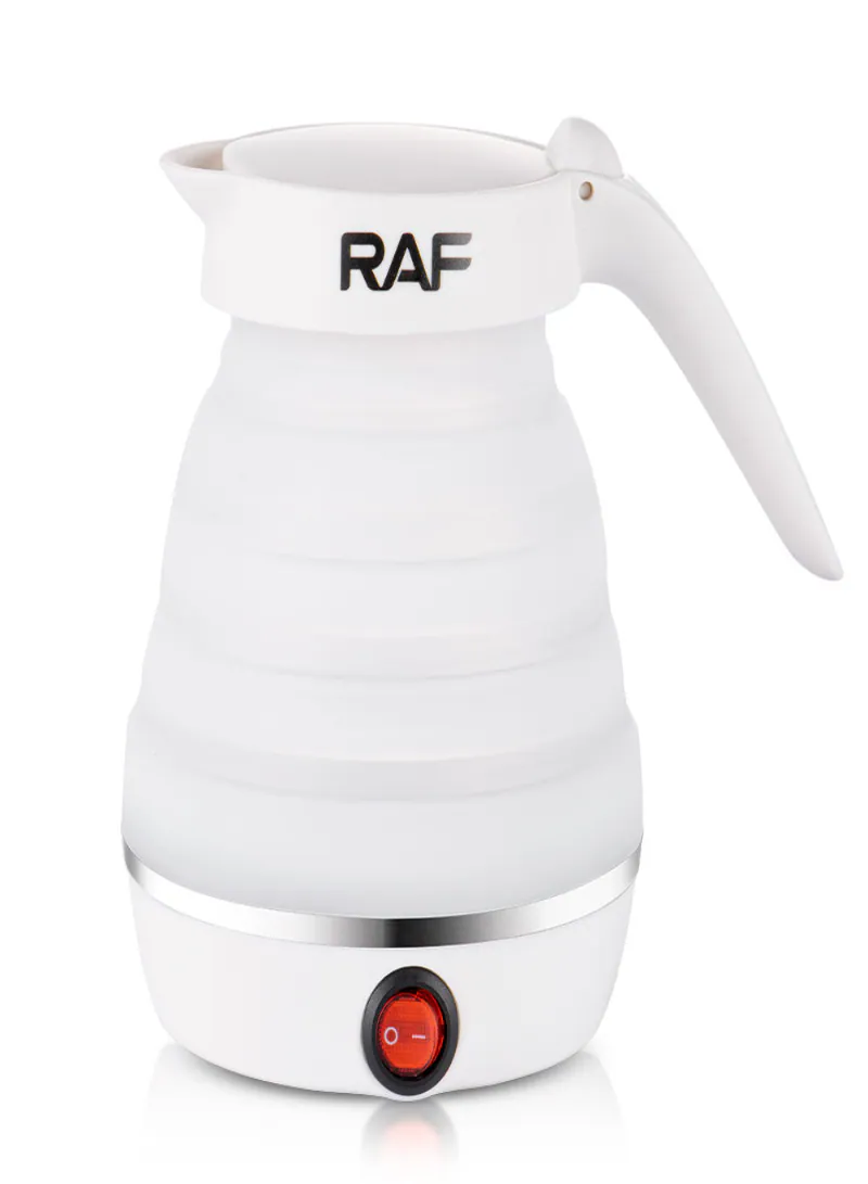 غلاية كهربائية RAF قابلة للطي سعة 0.6 لتر – غلاية سفر محمولة بقوة 600W مع غلي سريع وإيقاف تلقائي