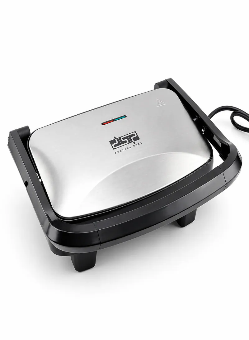 DSP KB1085 750W Electric Grill – Non-Stick Grill Pan with Cool-Touch Handle & 90° Opening