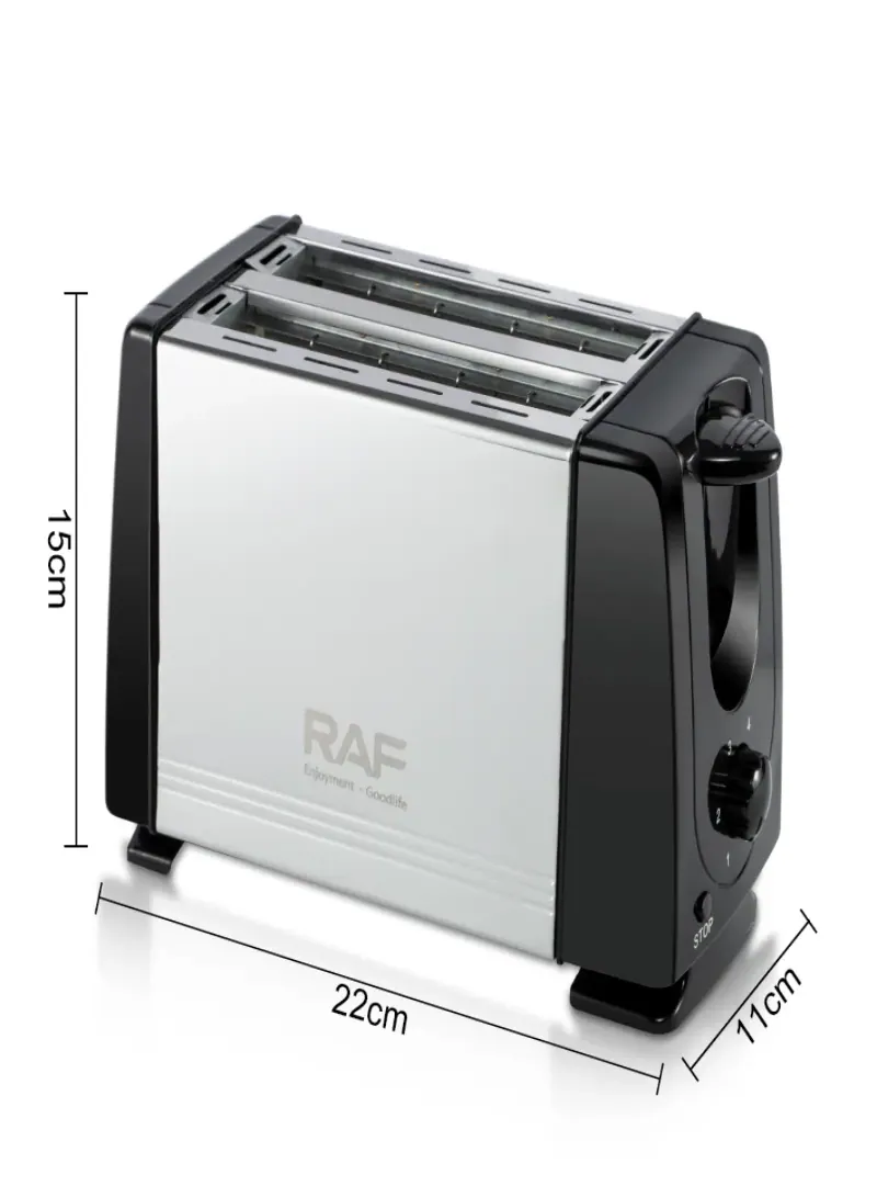 RAF R.2103 Stainless Steel 2-Slice Pop-Up Toaster – Electric Bread Toaster for Quick & Delicious Breakfasts 4