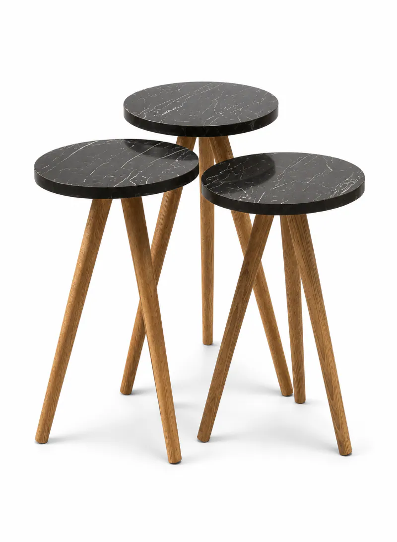 Nordic Nesting Trio Table Set