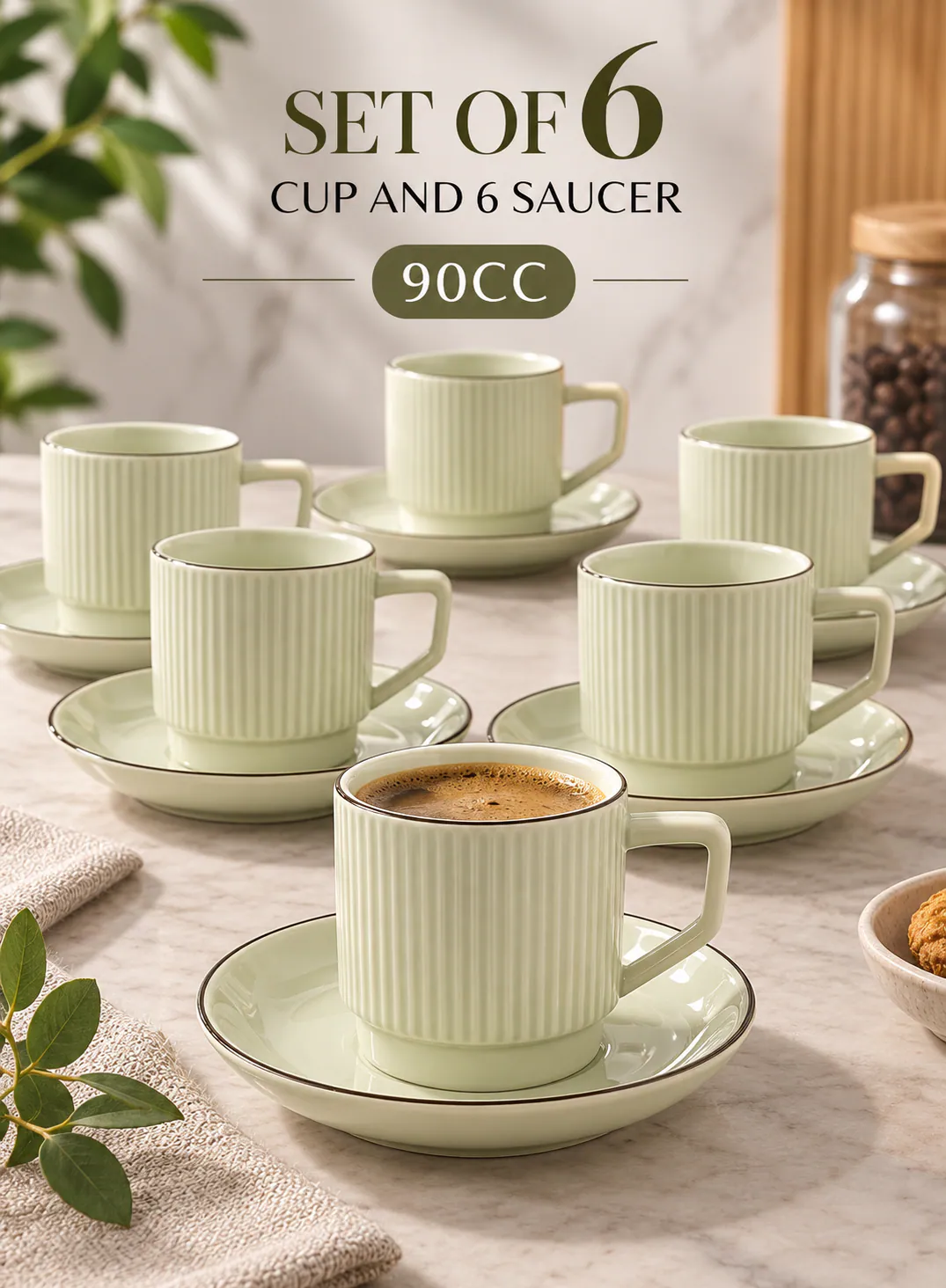 Dorsch Coffee Cups – Château Crème (12 pcs) 2