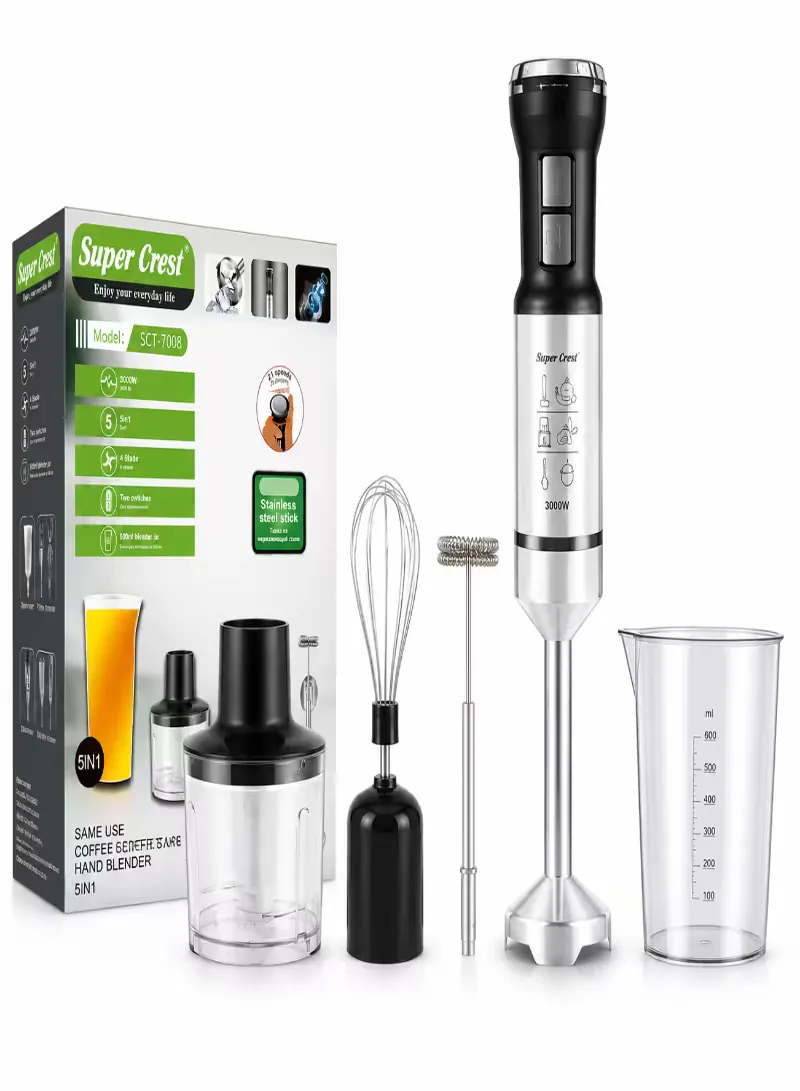 Super Crest SCT-7008 Hand Blender Set – 5 in 1 – 3000W 2