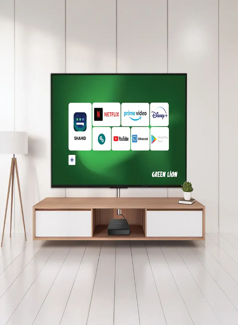 Green Lion Android TV Box 4K 2GB/16GB with Remote Control – Black 2