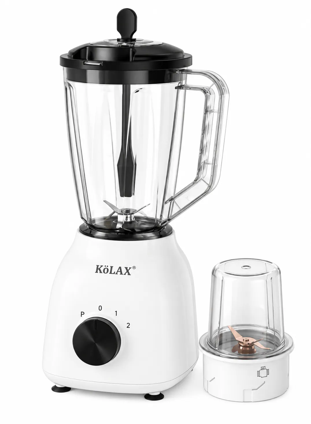 KOLAX 2-in-1 Blender & Grinder 800W – Retro Style Multi-Function Kitchen Blender