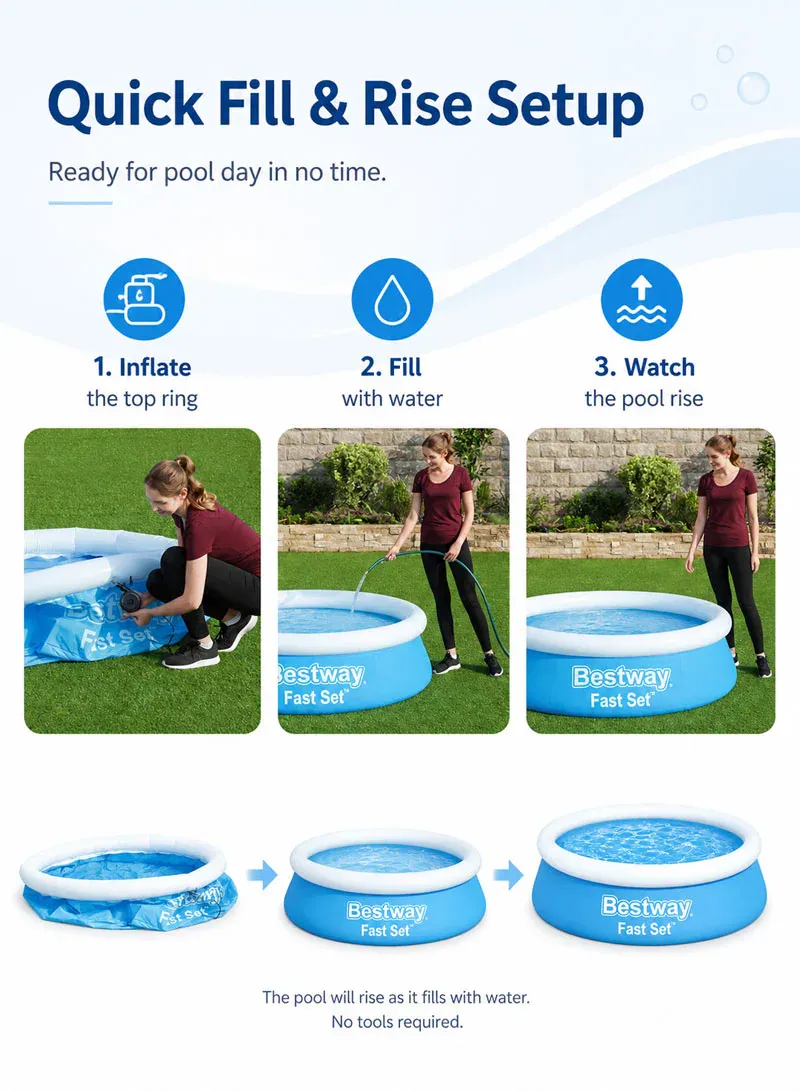 Bestway Fast Set Fill & Rise Pool 1.83m × 51cm – Model 57392 5