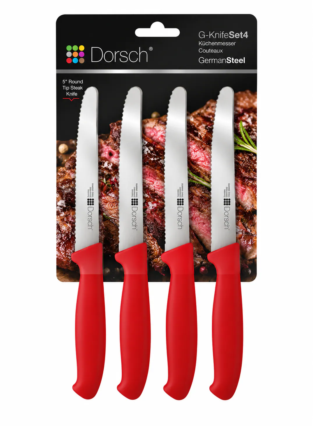Dorsch Sharp Steak Knife Set – 4 Pieces | Premium Stainless Steel