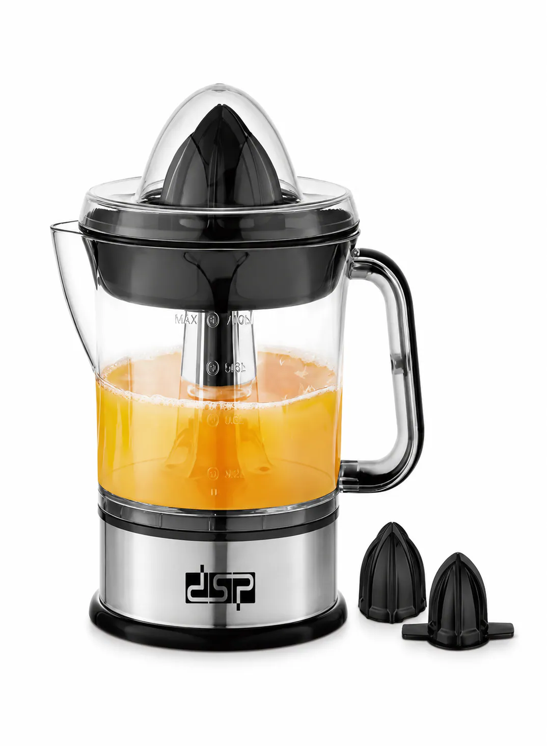 DSP KJ1082 Citrus Juicer 40W – 700ml Electric Orange & Lemon Juicer with 2 Press Cones