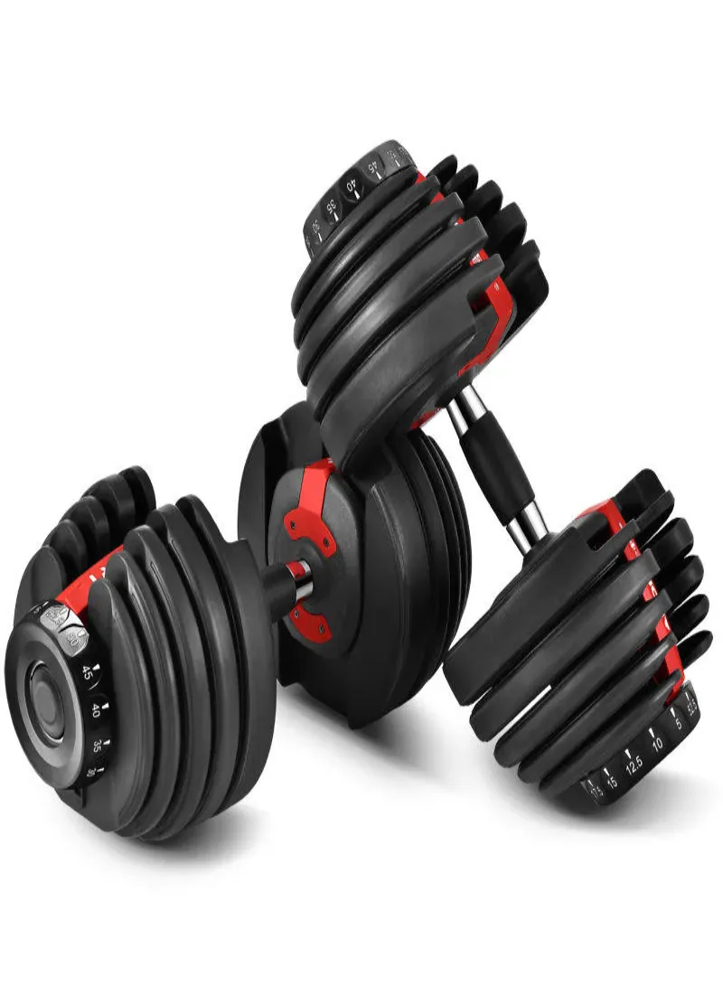 Set of 2 Adjustable Dumbbells 2.5kg–24kg – Home Gym Weight Set, Full Dumbbell Set Replacement
