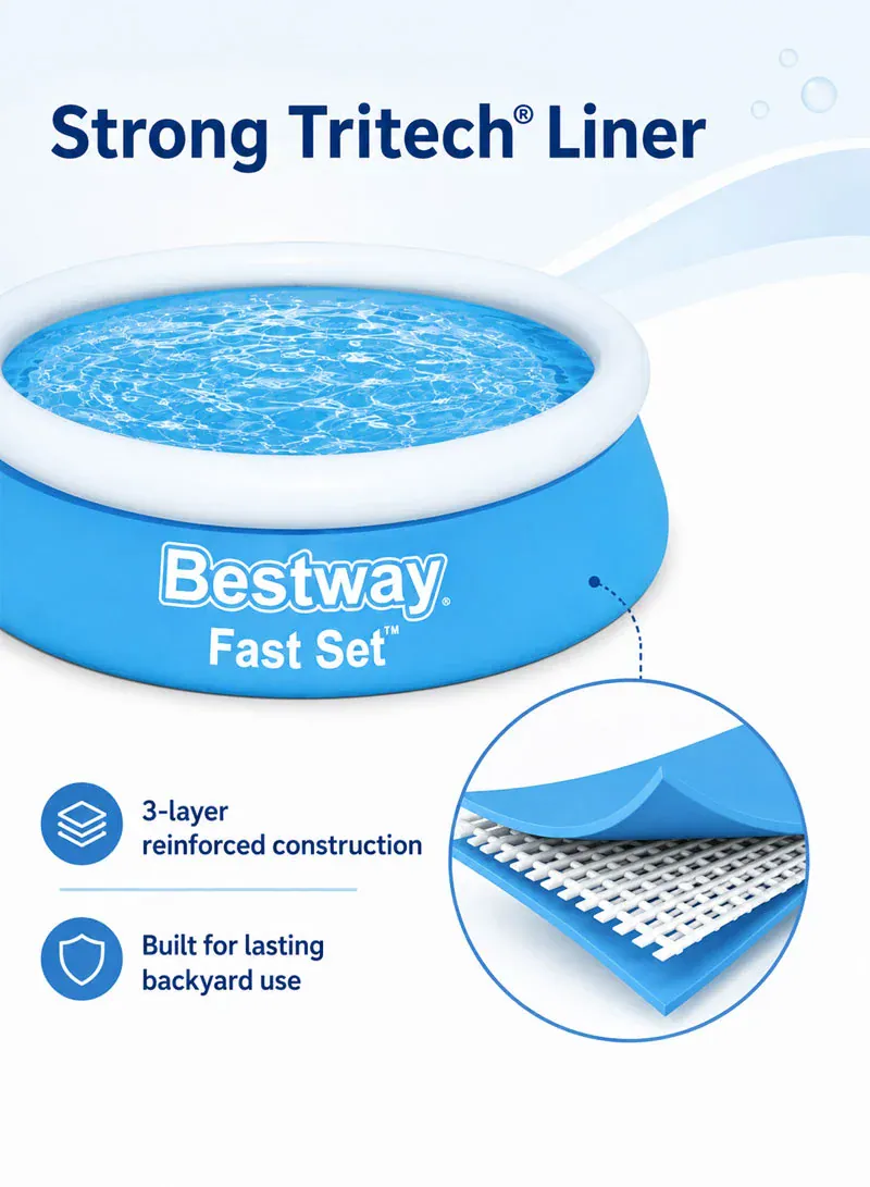 Bestway Fast Set Fill & Rise Pool 1.83m × 51cm – Model 57392 3
