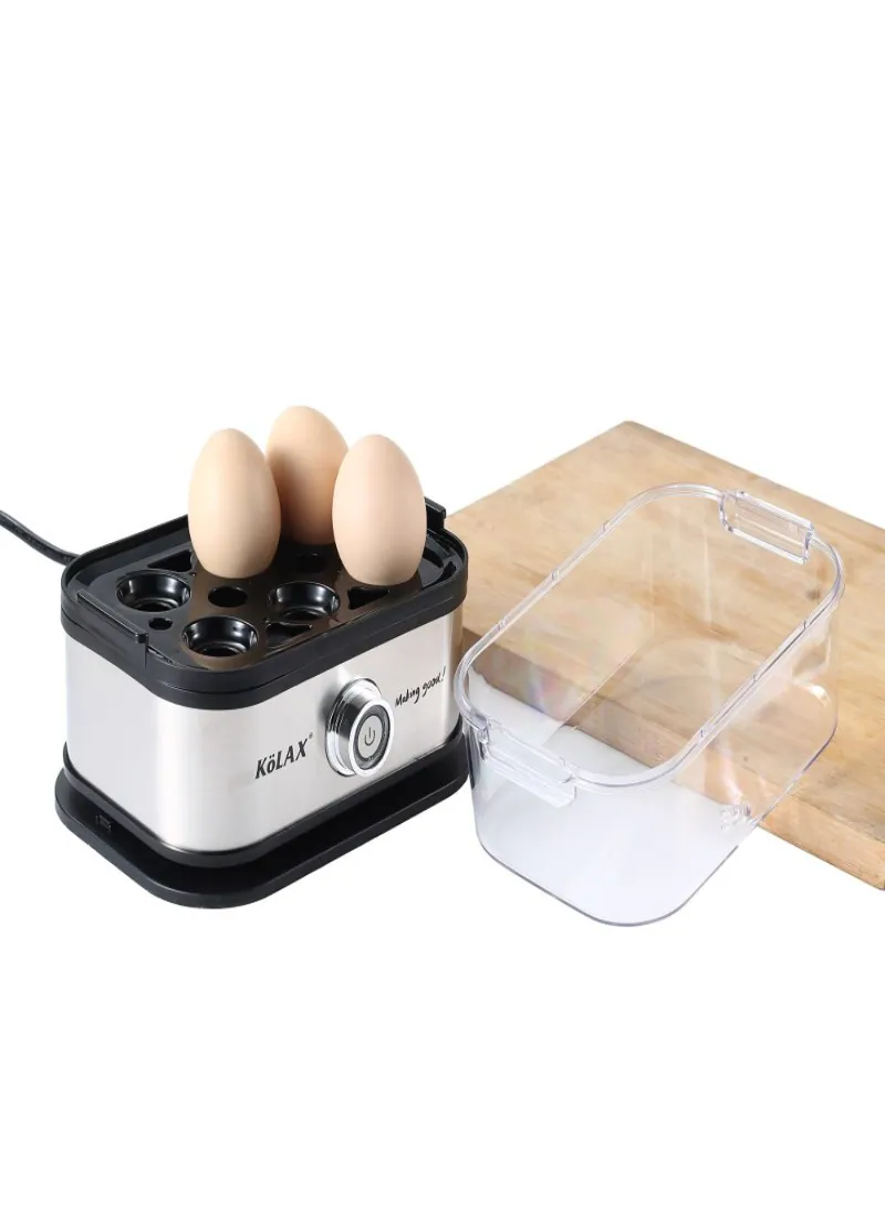 KÖLAX 200W Egg Cooker – 6 Egg Capacity Stainless Steel 2