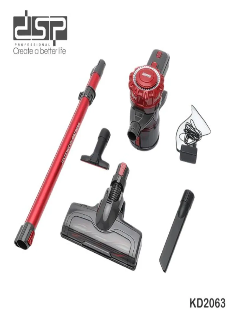 DSP KD2063 Cordless Vacuum Cleaner 150W – Lightweight Dual-Speed Vacuum with HEPA Filter & LED Floor Brush 3