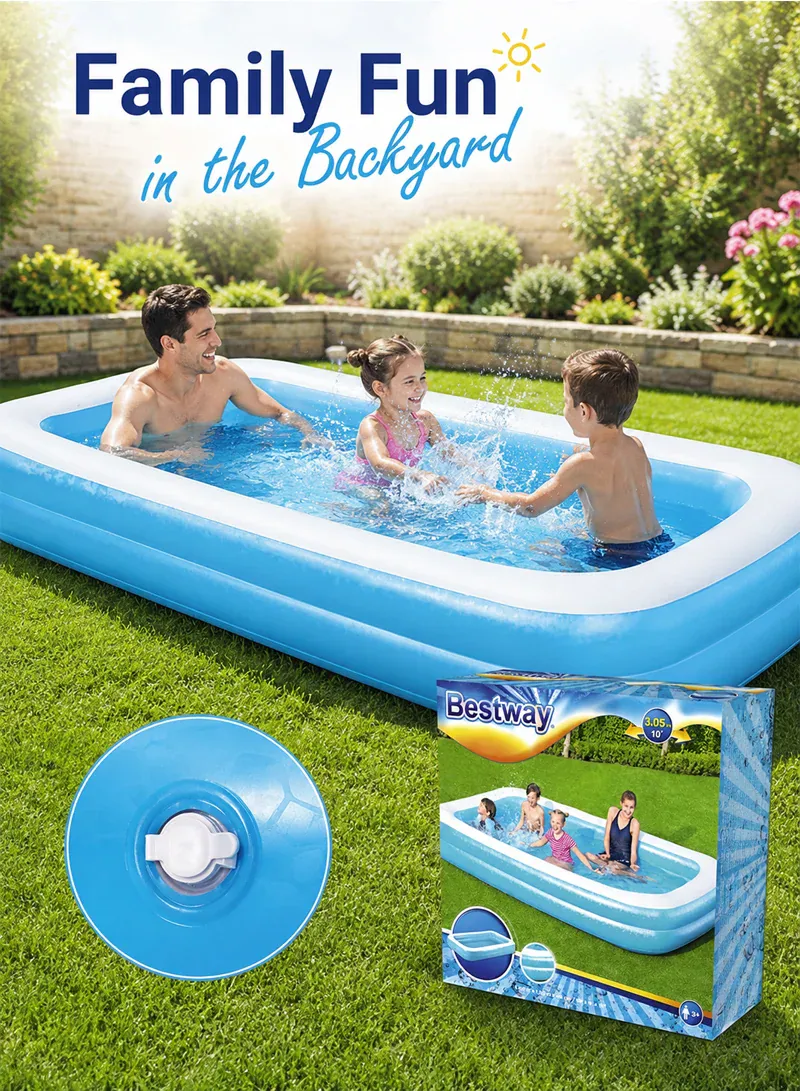 Bestway Rectangular Family Inflatable Swimming Pool 54009 – 305 × 183 × 56 cm 4