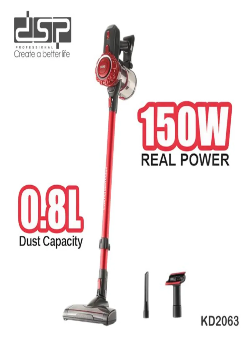 DSP KD2063 Cordless Vacuum Cleaner 150W – Lightweight Dual-Speed Vacuum with HEPA Filter & LED Floor Brush 2